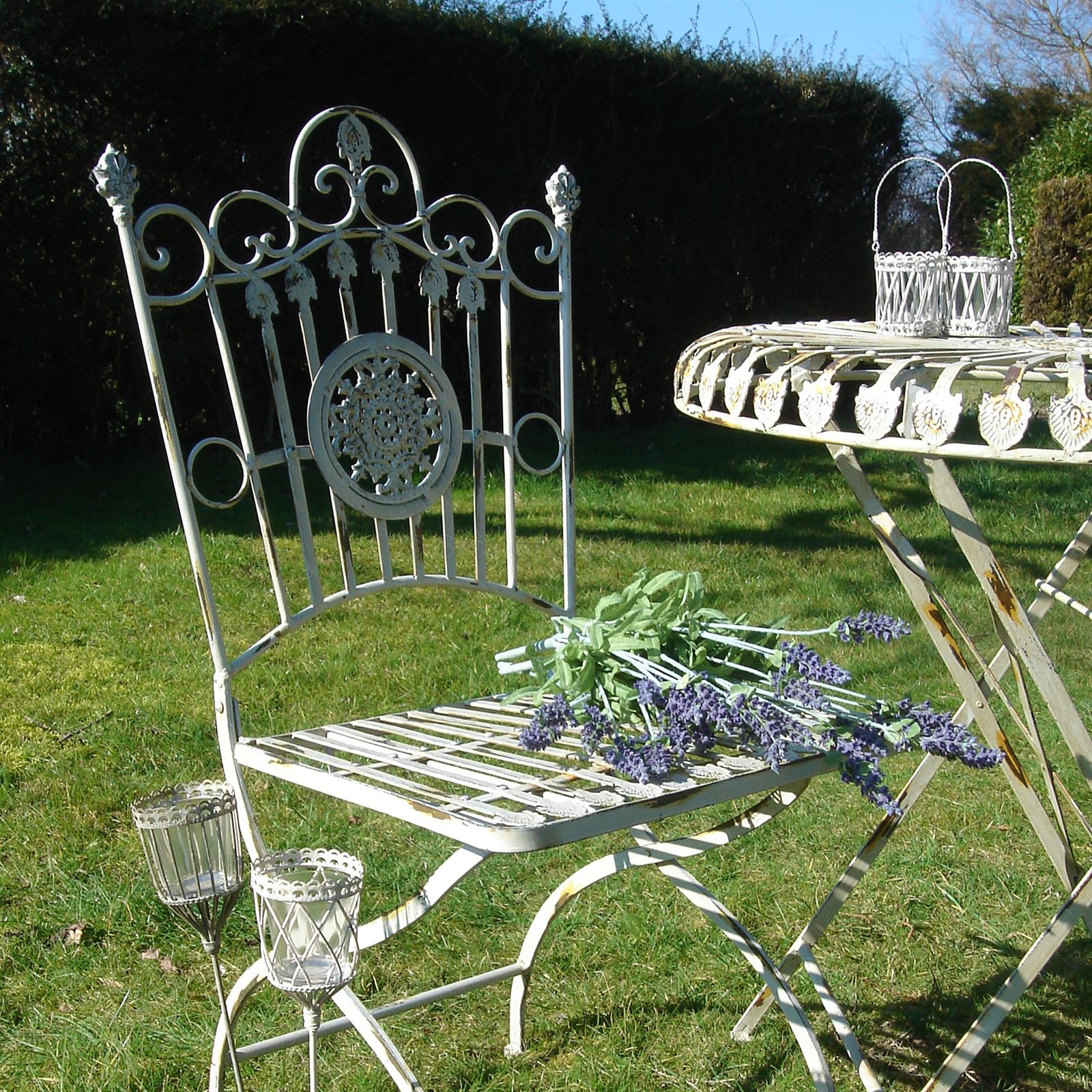 French style garden chair x 2 | Bliss and Bloom
